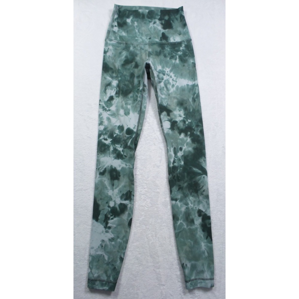 Lululemon Leggings Womens Size‎ 2 Green Align High-Rise Diamond Dye Comfort